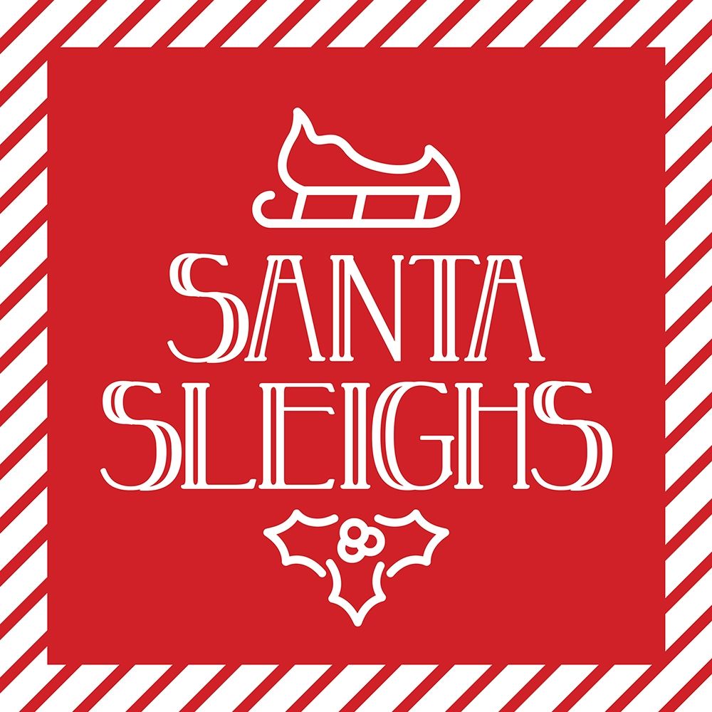 Santa Sleighs art print by Milli Villa for $57.95 CAD