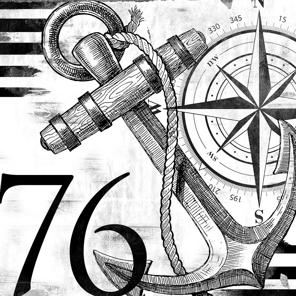 Coastal Anchor art print by Milli Villa for $57.95 CAD