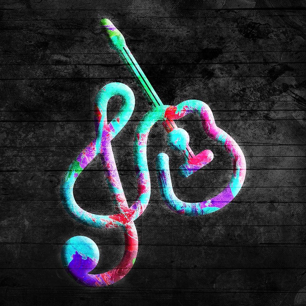 Guitar Notes Mate art print by Milli Villa for $57.95 CAD