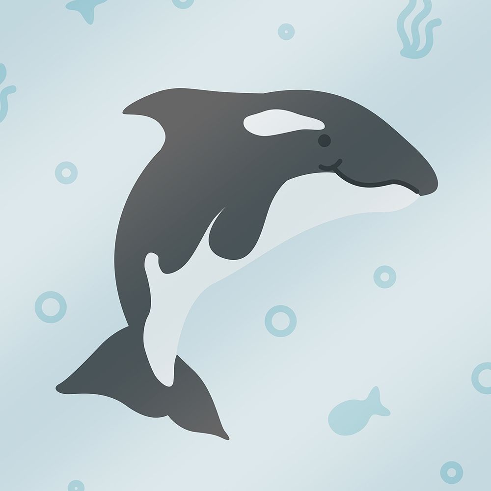 Happy Whale art print by Milli Villa for $57.95 CAD