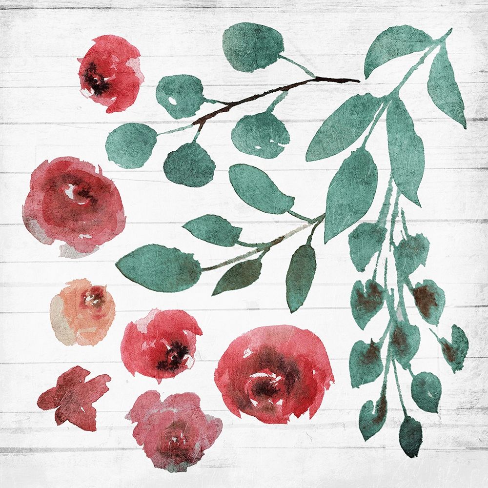White Wash Flower 4 art print by Milli Villa for $57.95 CAD
