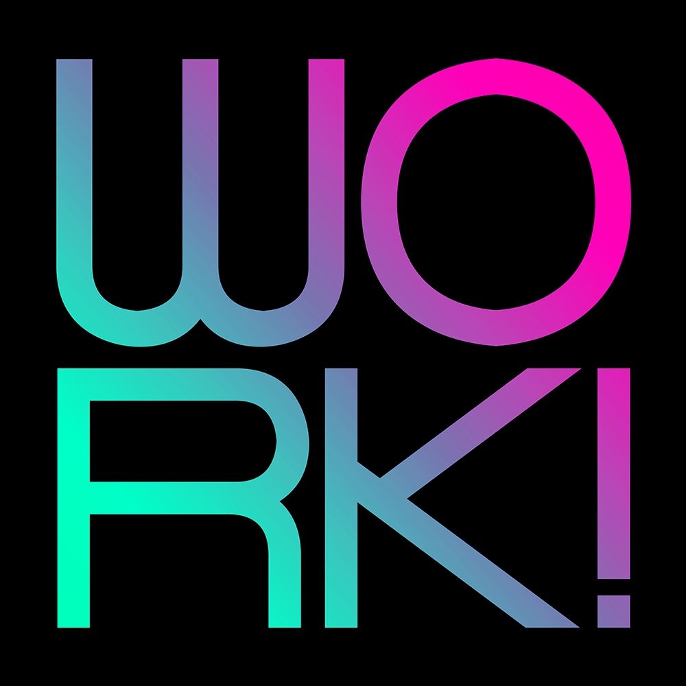 Neon Work art print by Milli Villa for $57.95 CAD