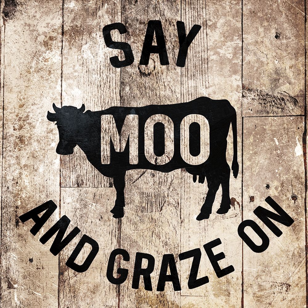 Say Moo art print by Milli Villa for $57.95 CAD