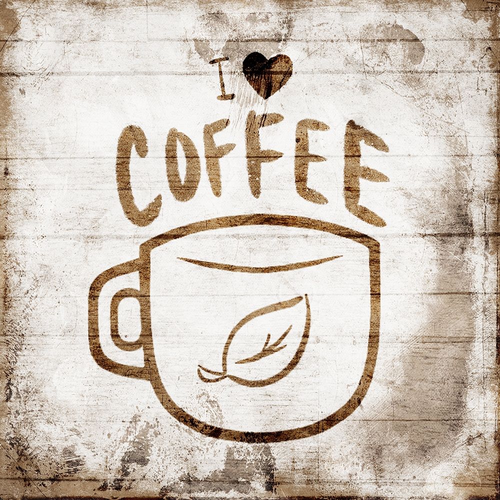 I Love Cofffee art print by Milli Villa for $57.95 CAD