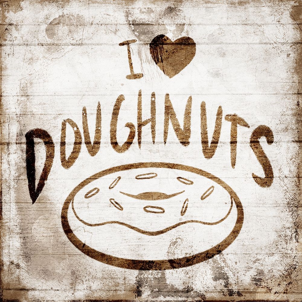 I Love Doughnuts art print by Milli Villa for $57.95 CAD