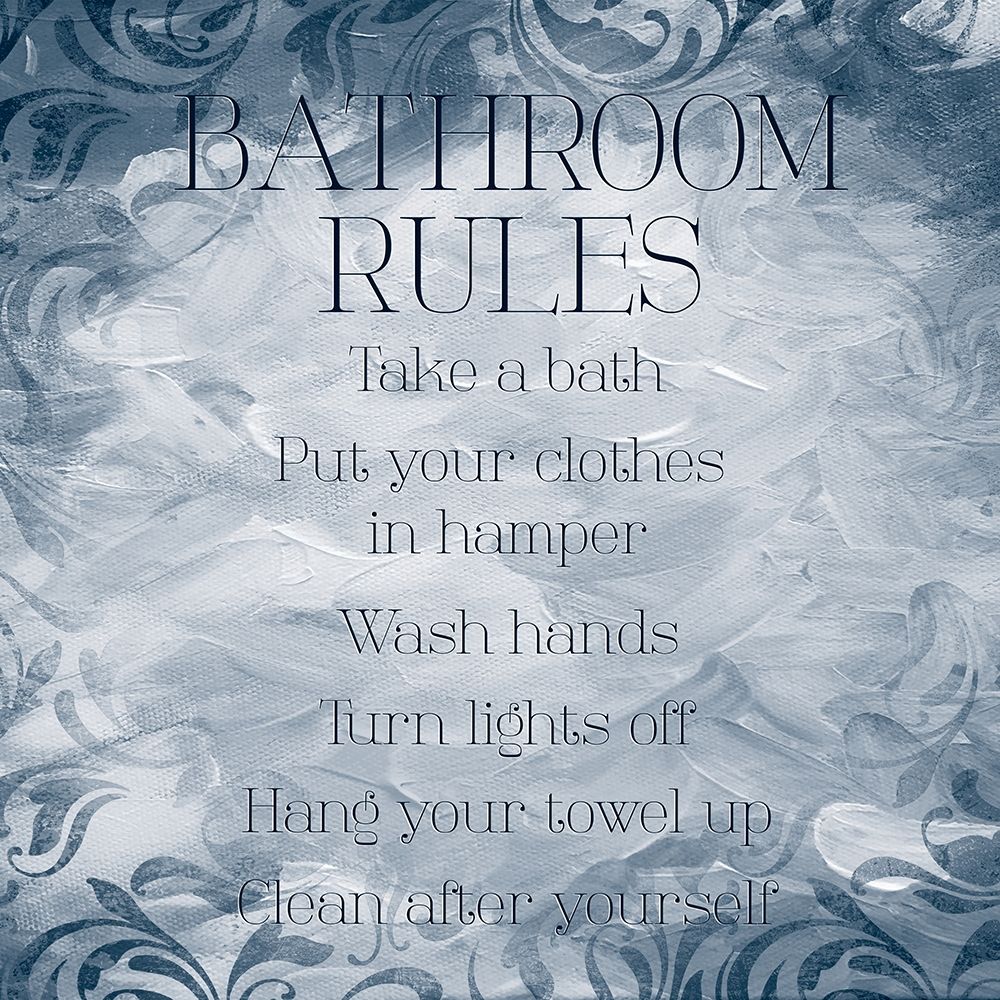 Patterned Bath Rules art print by Milli Villa for $57.95 CAD