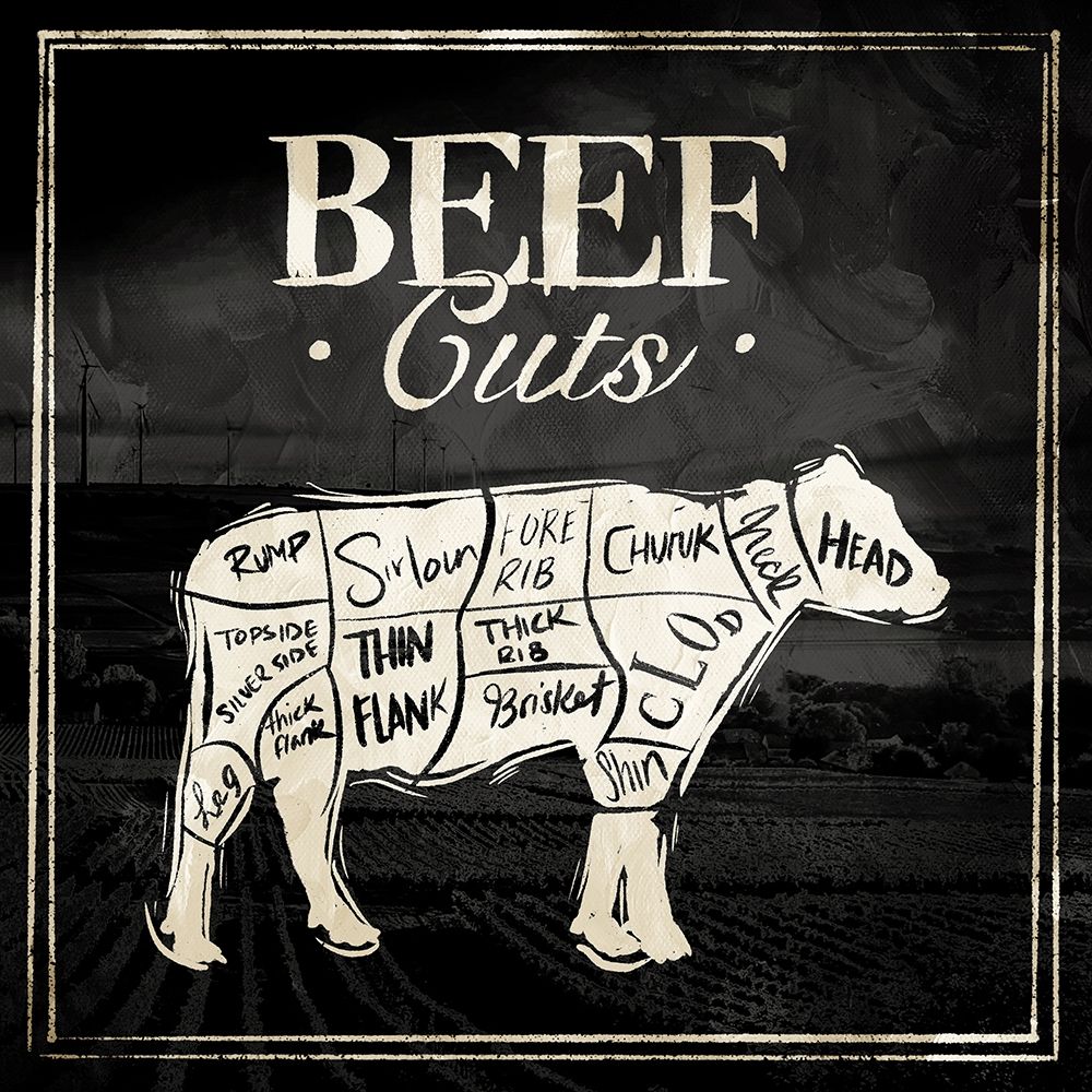 Beef Cuts art print by Milli Villa for $57.95 CAD