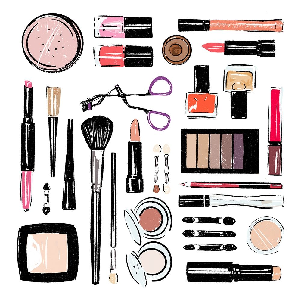 Make Up Tools art print by Milli Villa for $57.95 CAD