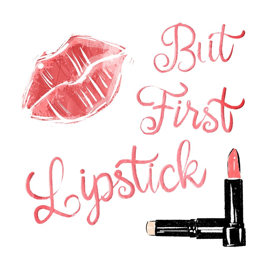 But First Lipstick art print by Milli Villa for $57.95 CAD