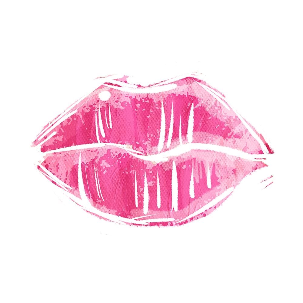 Pink Lips art print by Milli Villa for $57.95 CAD