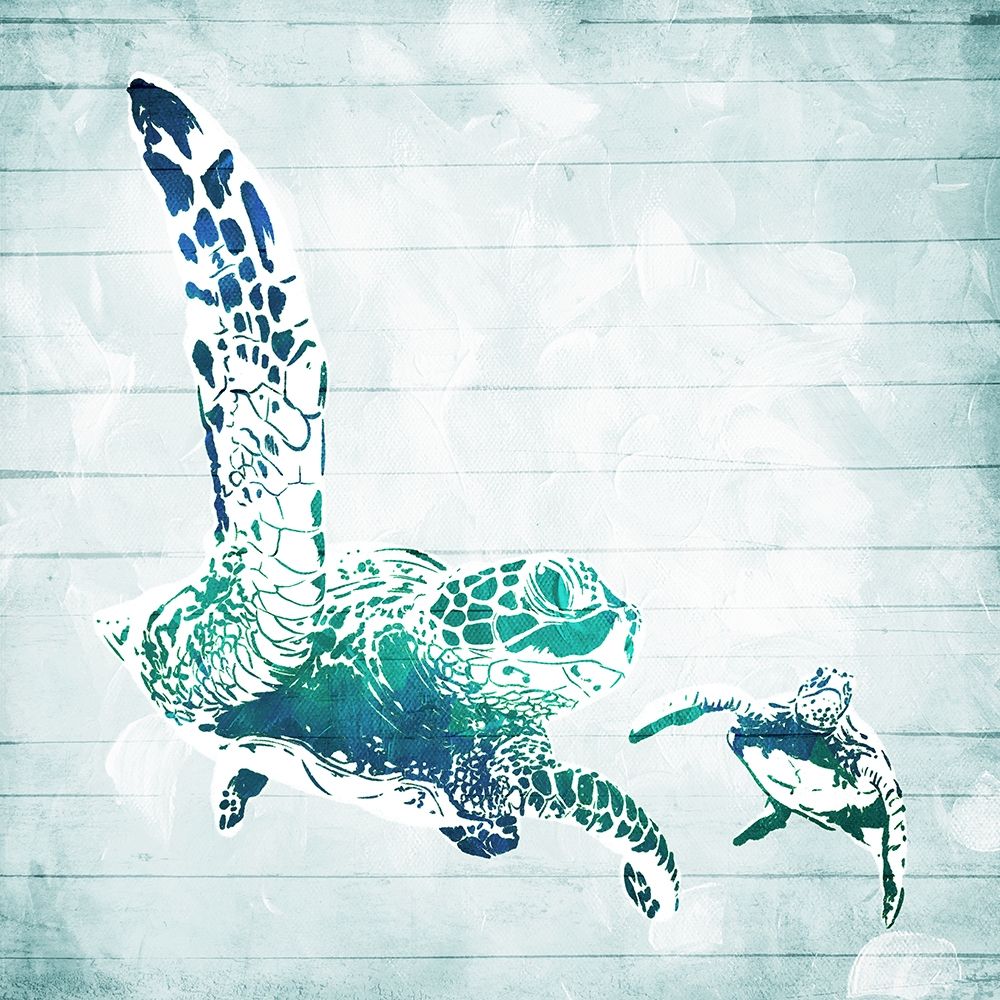 Turtles In The Sea art print by Milli Villa for $57.95 CAD