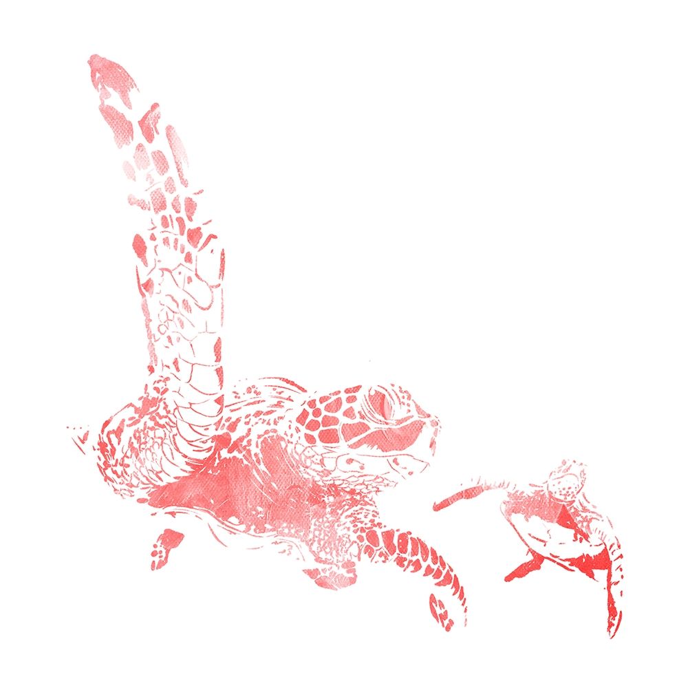 Turtles In The Sea Coral art print by Milli Villa for $57.95 CAD