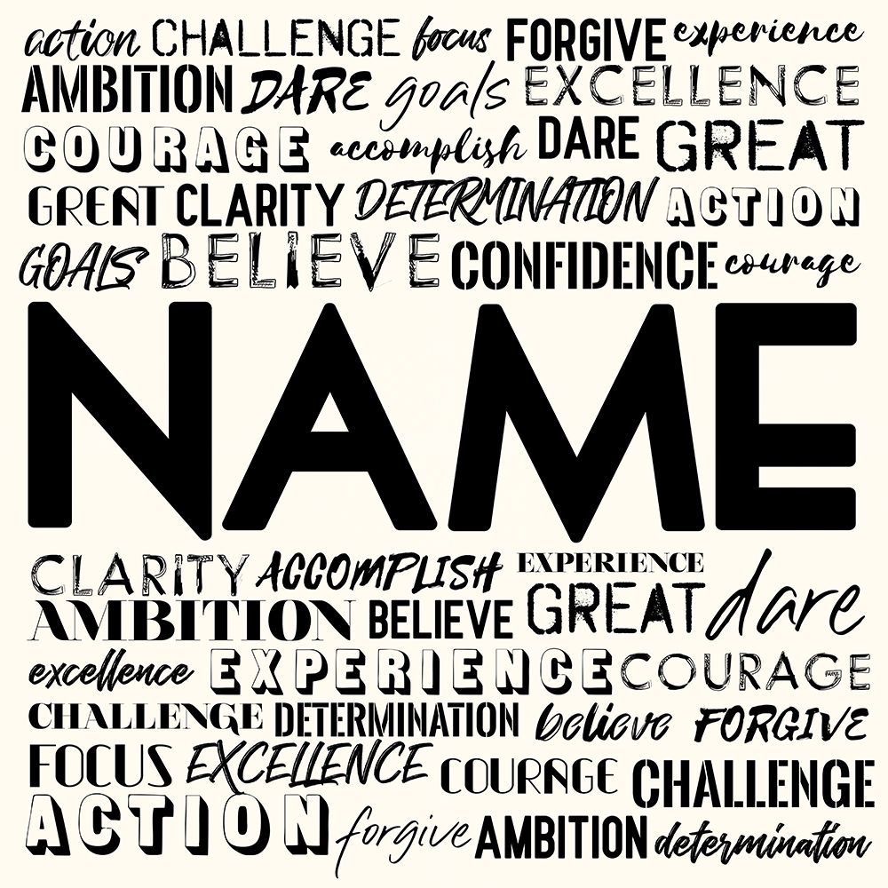 Full Of Inspirational Words art print by Milli Villa for $57.95 CAD