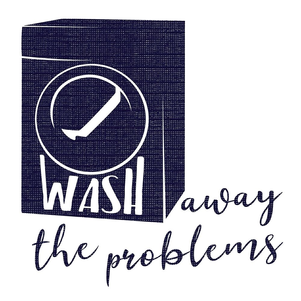 Wash Away Dark Blue art print by Milli Villa for $57.95 CAD