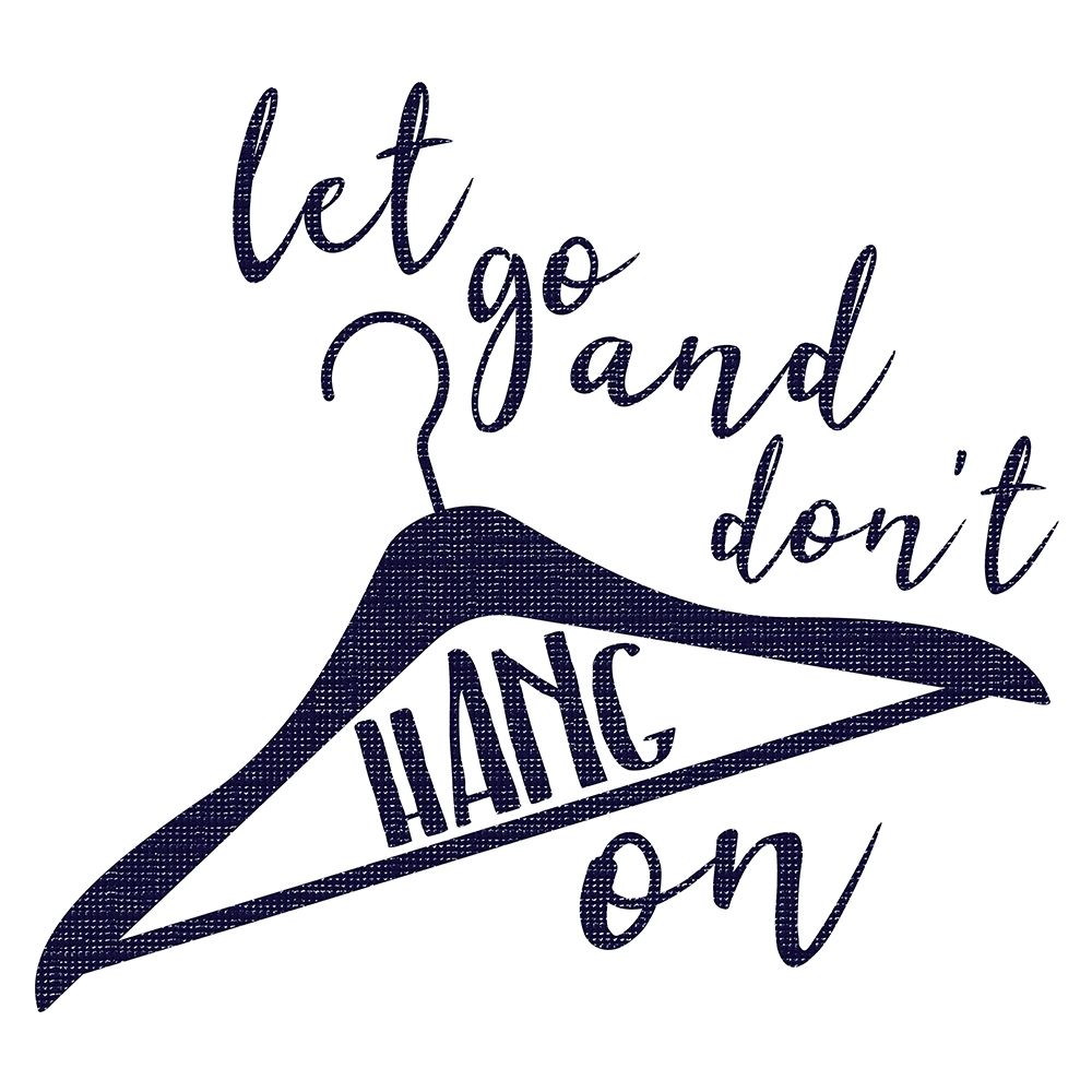 Hang On Dark Blue art print by Milli Villa for $57.95 CAD
