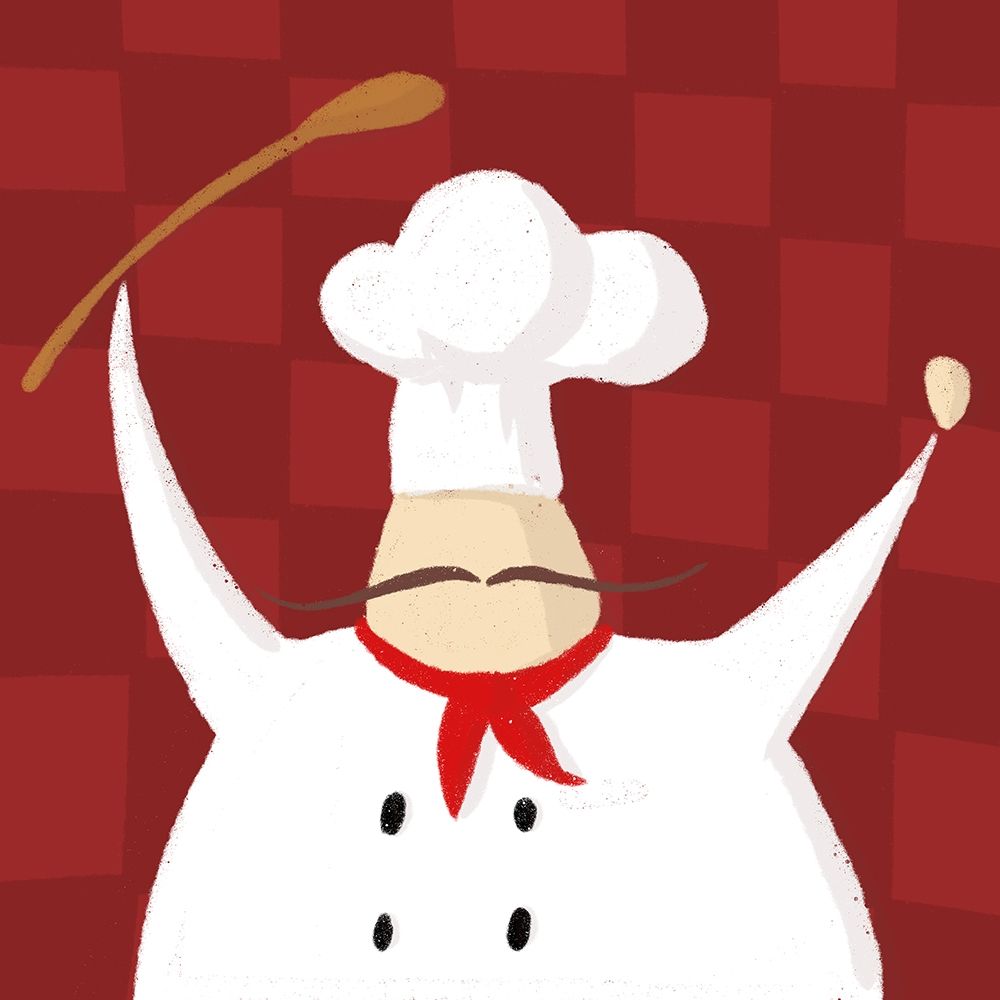Spoon Chef Traditional art print by Milli Villa for $57.95 CAD