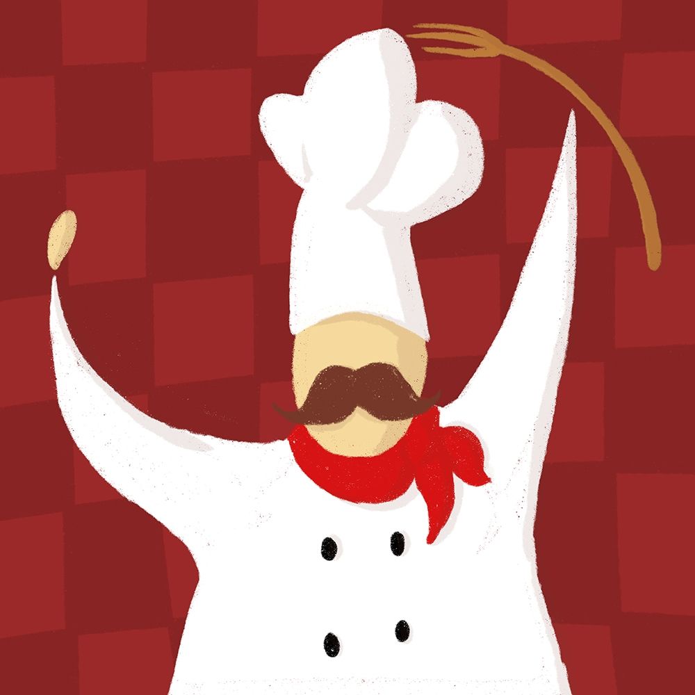 Fork Chef Traditional art print by Milli Villa for $57.95 CAD