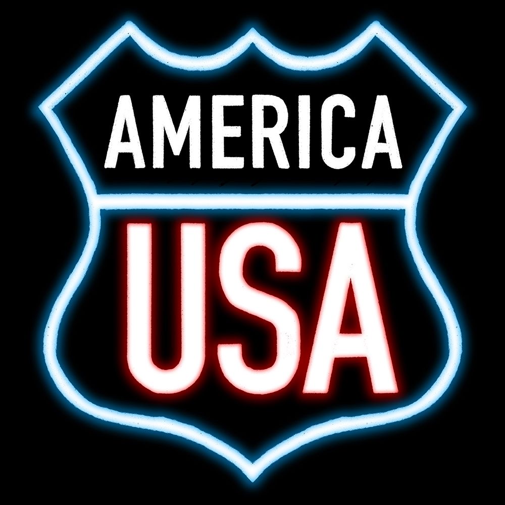 American USA Neon art print by Milli Villa for $57.95 CAD