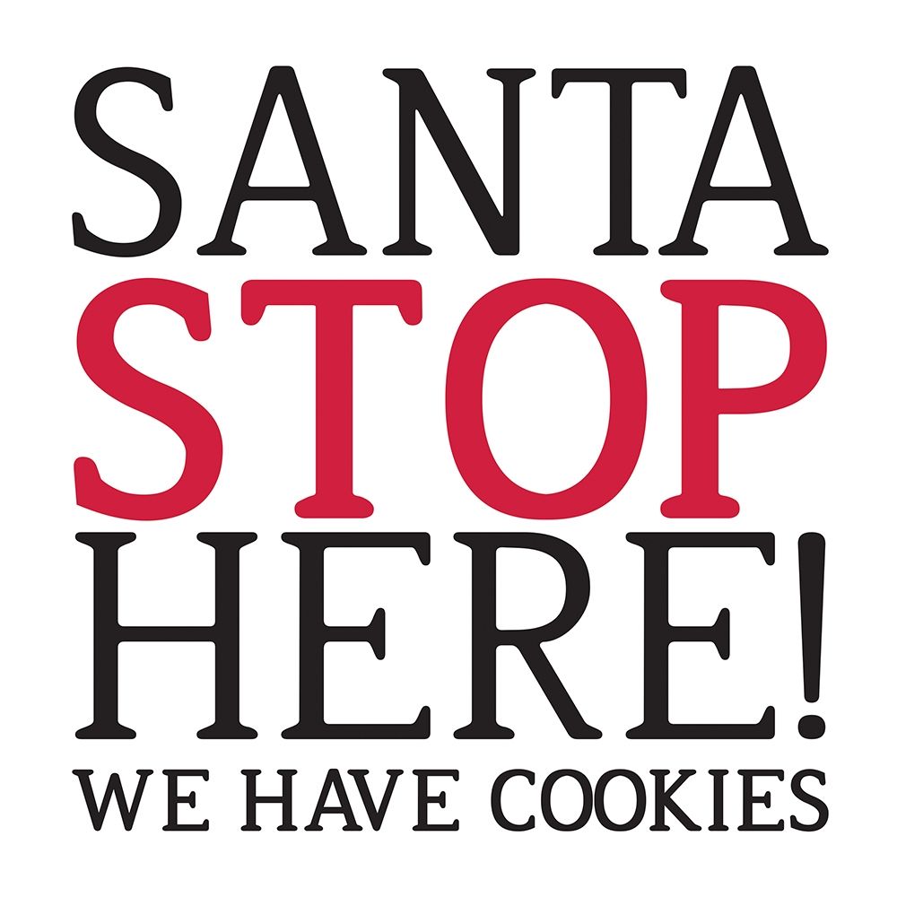 Santa Stop art print by Milli Villa for $57.95 CAD