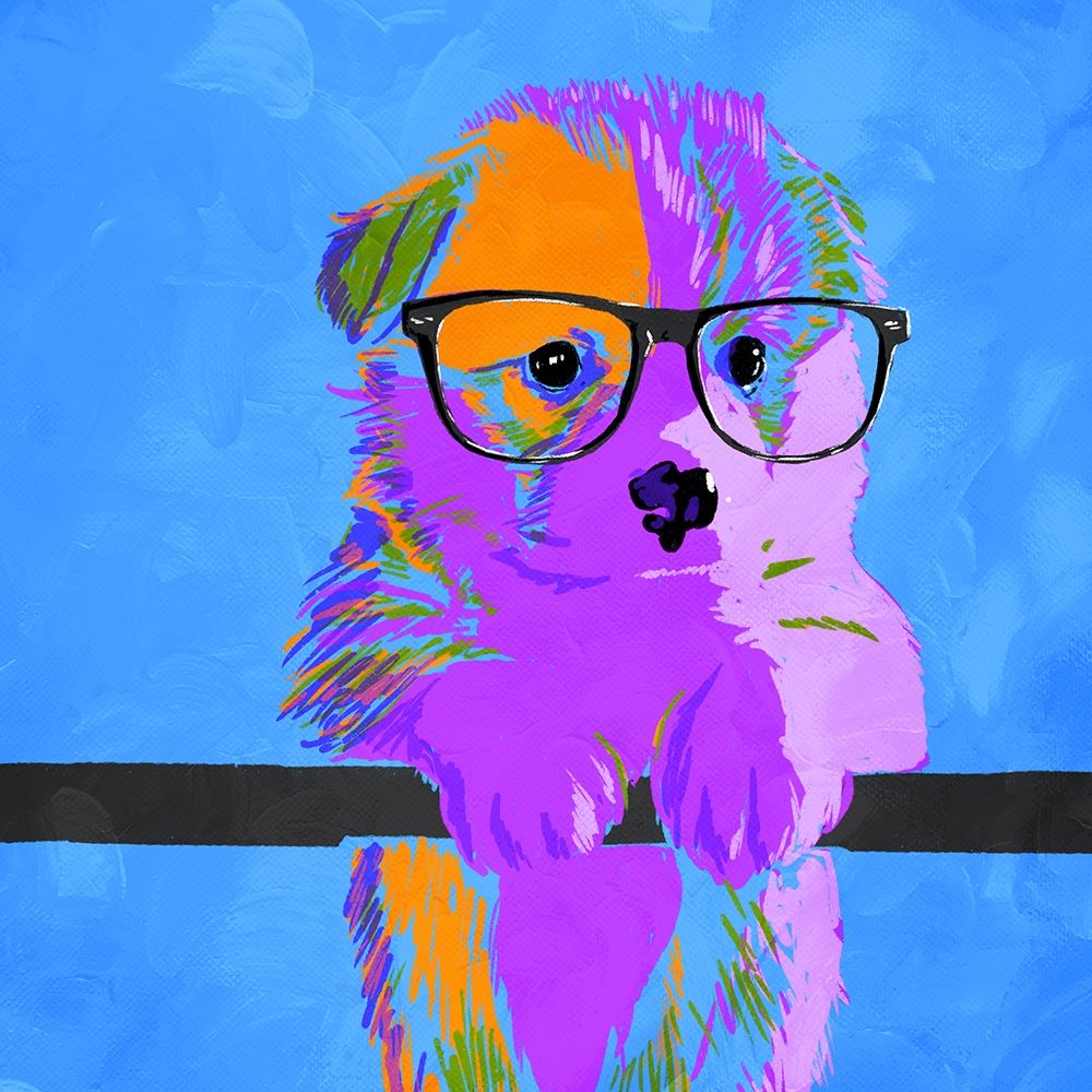 Puppy Vision V2 art print by Milli Villa for $57.95 CAD