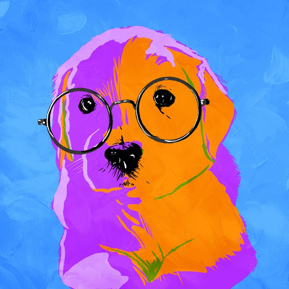 Puppy Eyes V2 art print by Milli Villa for $57.95 CAD