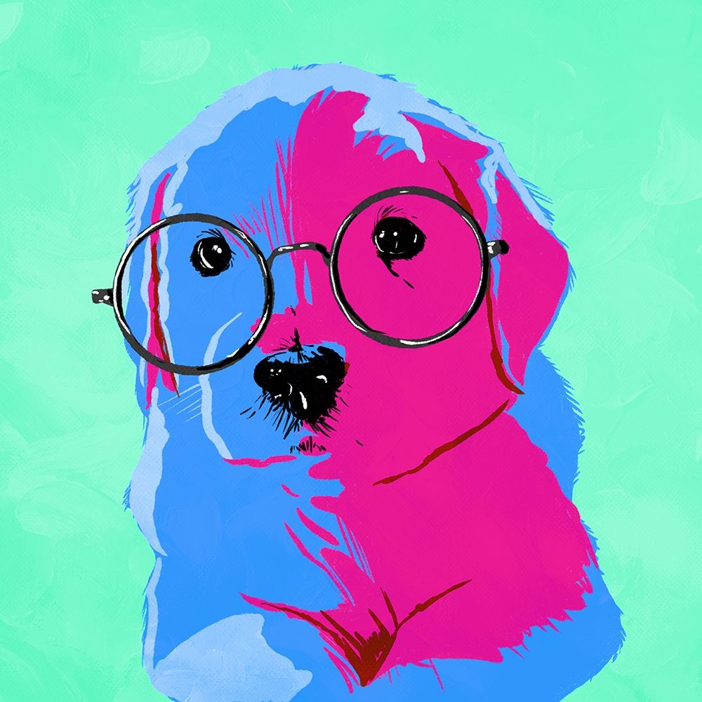 Puppy Eyes V3 art print by Milli Villa for $57.95 CAD