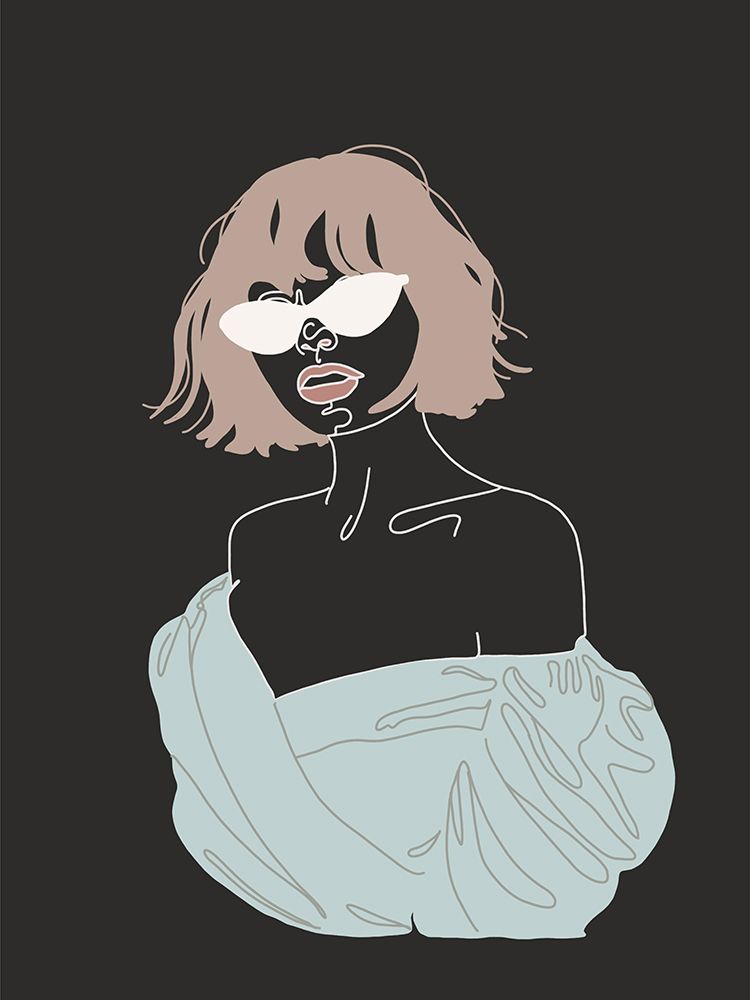 Duo Tone Girl art print by Militza Schwartz for $57.95 CAD