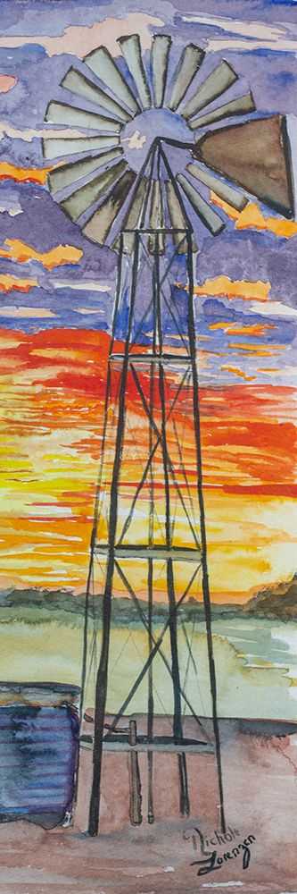 Windmill art print by Nichole Lorenzen for $57.95 CAD