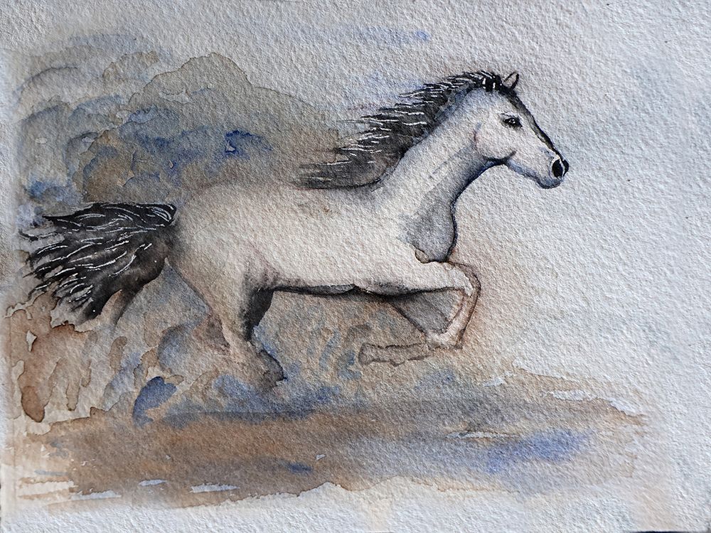 Running Horse 1 art print by Nichole Lorenzen for $57.95 CAD
