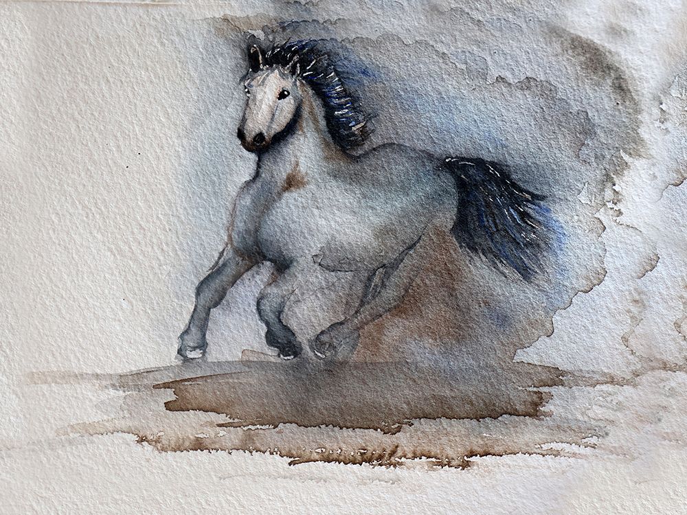Running Horse 2 art print by Nichole Lorenzen for $57.95 CAD