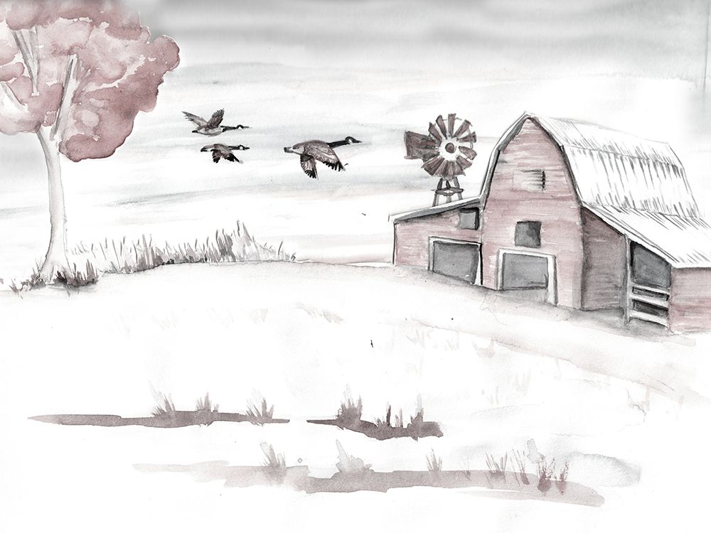 Barn BW art print by Nichole Lorenzen for $57.95 CAD