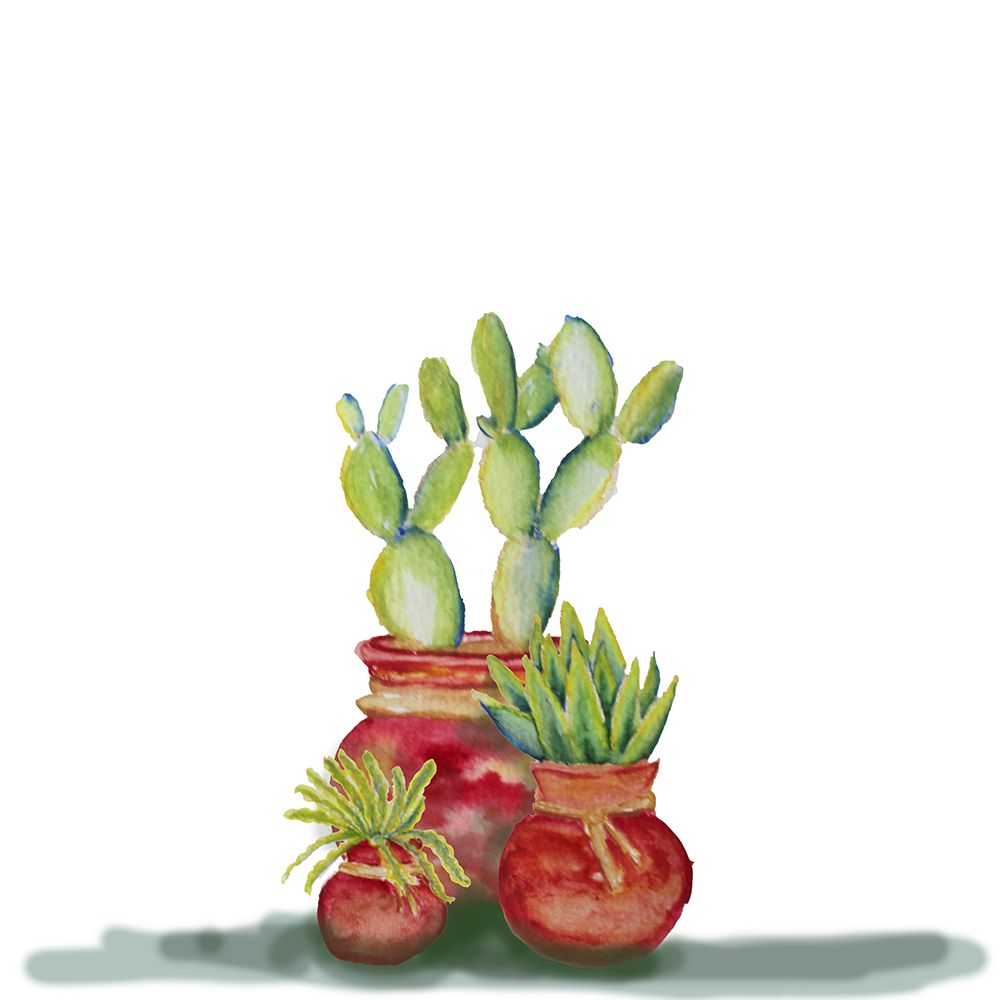 Cacti Set Of 3 art print by Nichole Lorenzen for $57.95 CAD