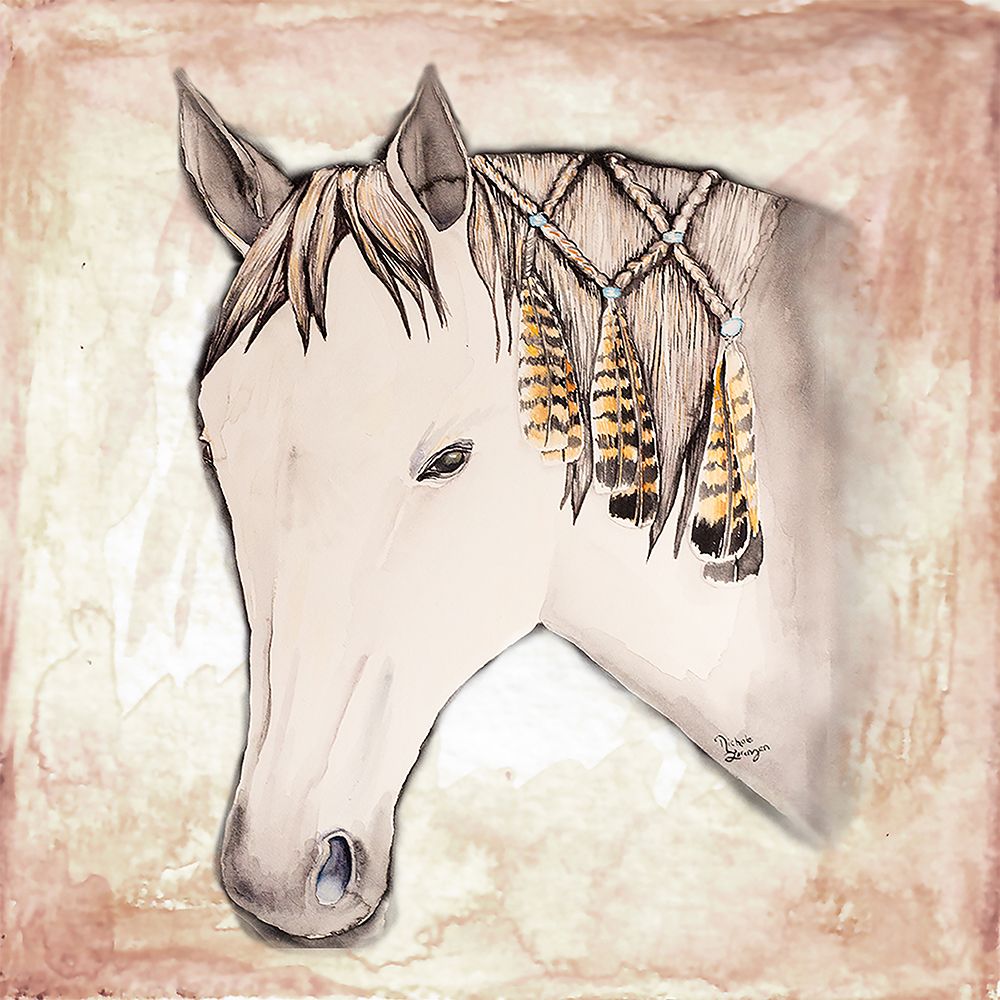 Horse With Feathers Light art print by Nichole Lorenzen for $57.95 CAD