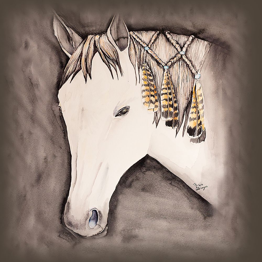 Horse With Feathers 1 art print by Nichole Lorenzen for $57.95 CAD