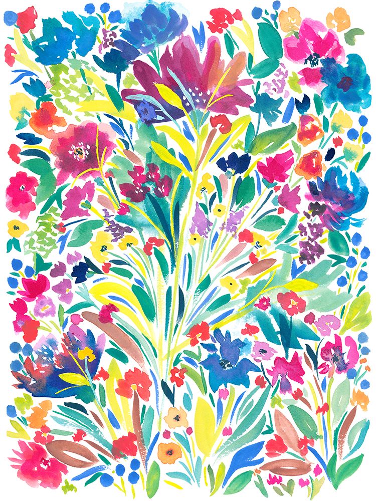 Dancing Blooms art print by Nida Pathan for $57.95 CAD