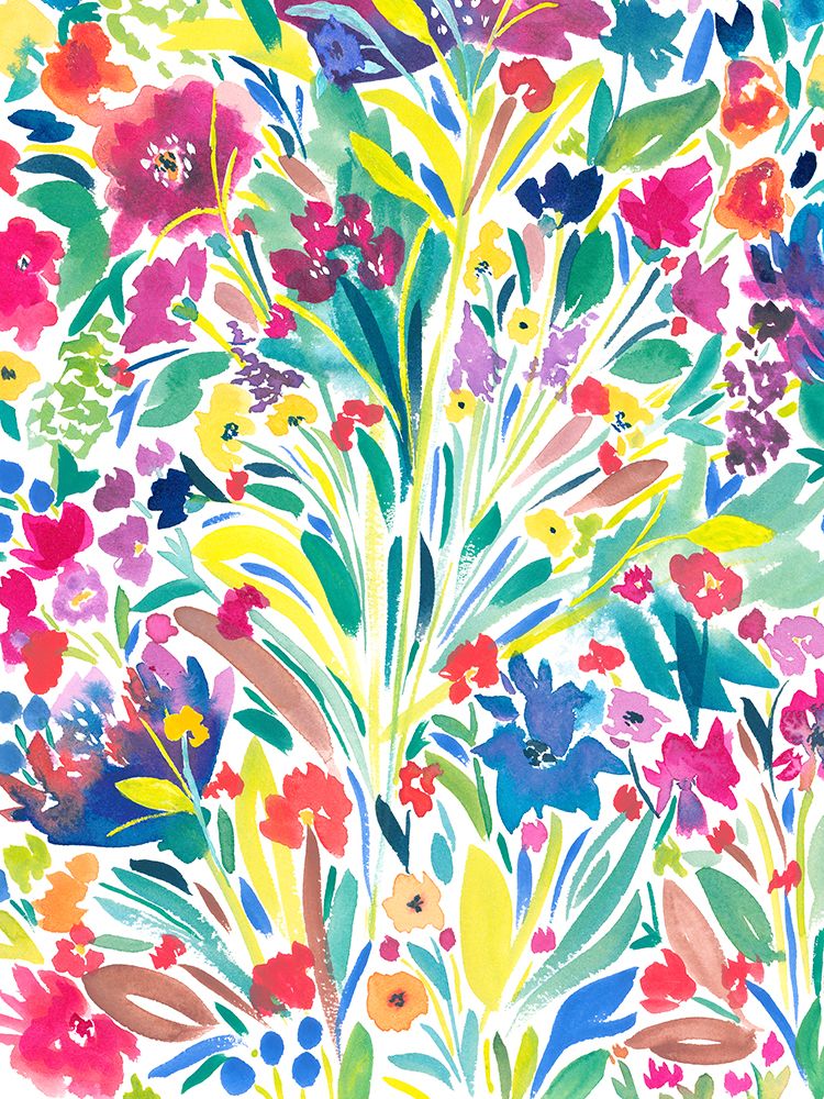 Dancing Blooms 2 art print by Nida Pathan for $57.95 CAD