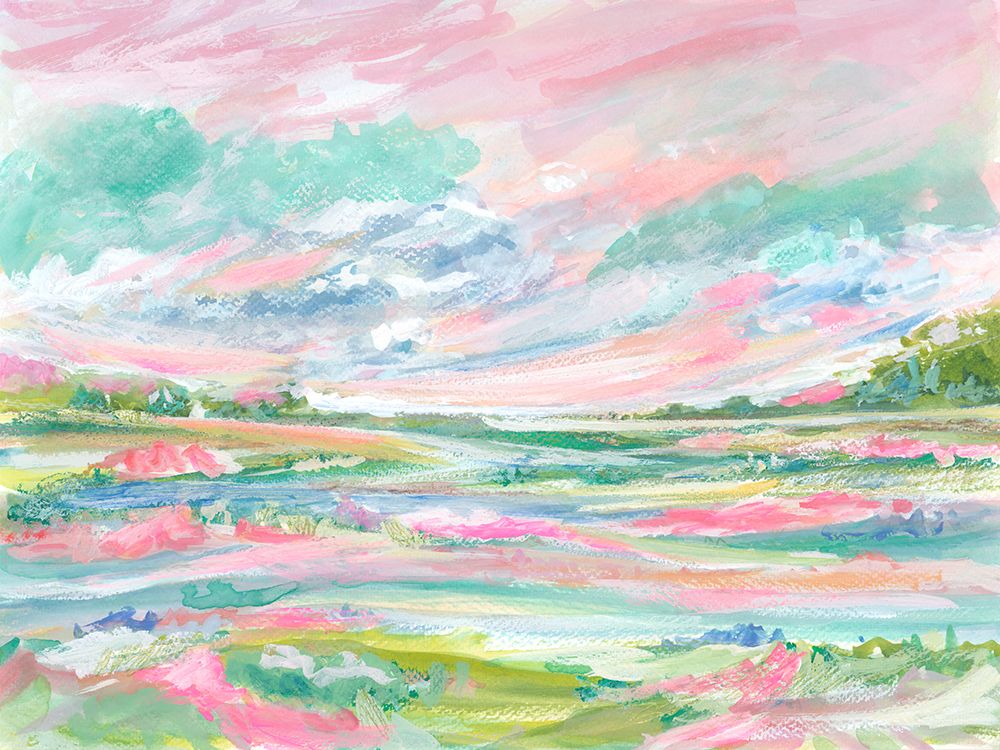 Cotton Candy Skies art print by Nida Pathan for $57.95 CAD