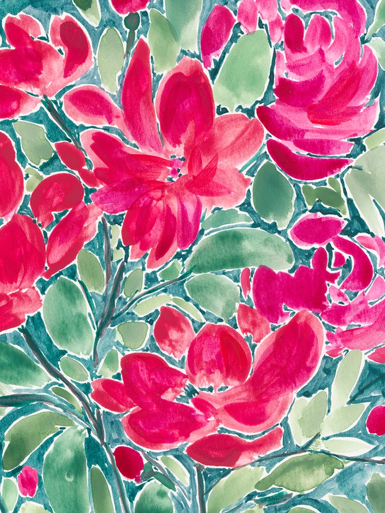 Mosaic Of Roses 2 art print by Nida Pathan for $57.95 CAD