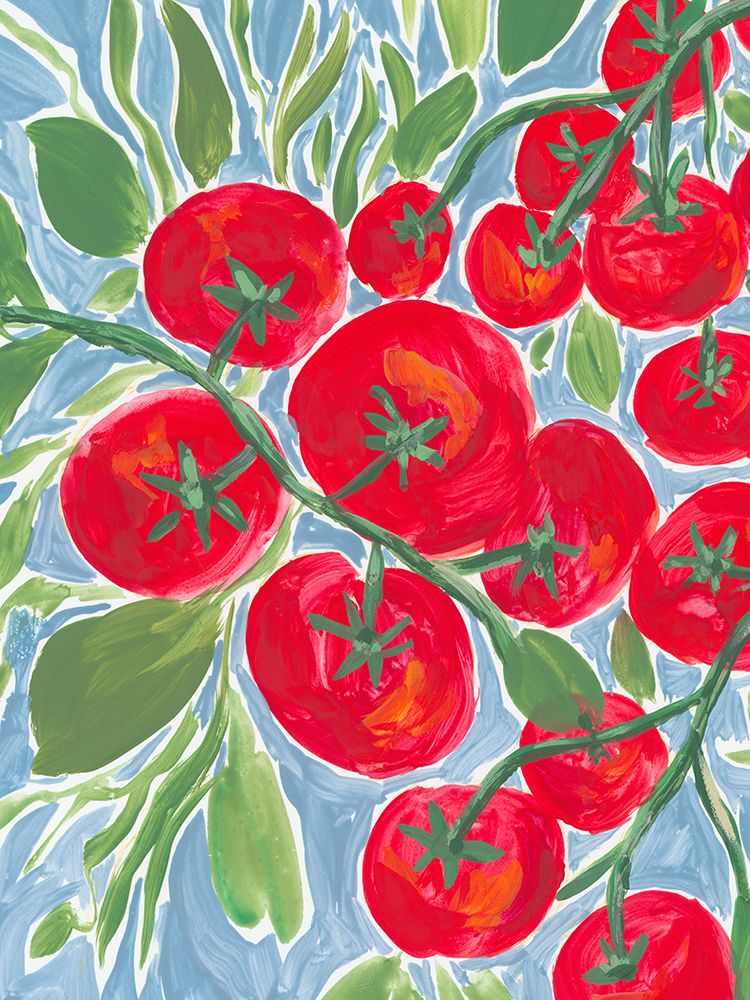 Tomatoes On The Vine art print by Nida Pathan for $57.95 CAD