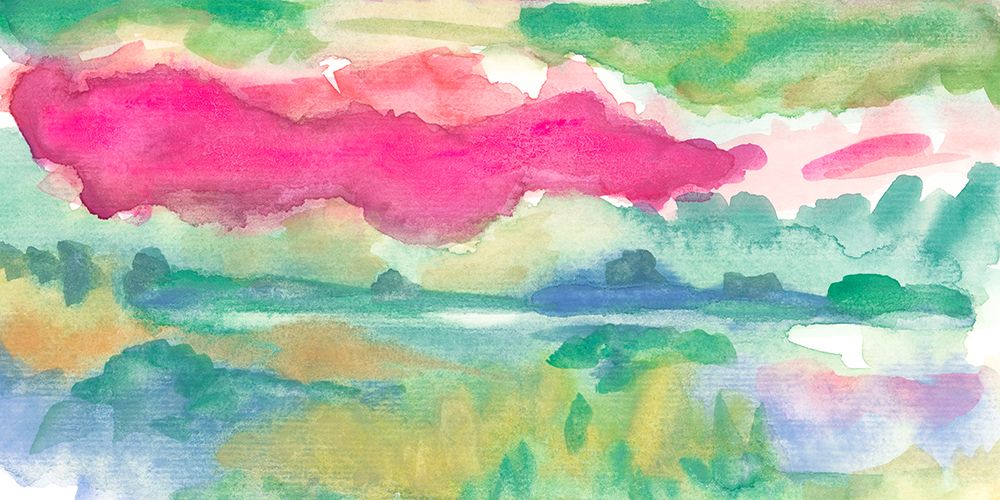 Pink Clouds art print by Nida Pathan for $57.95 CAD
