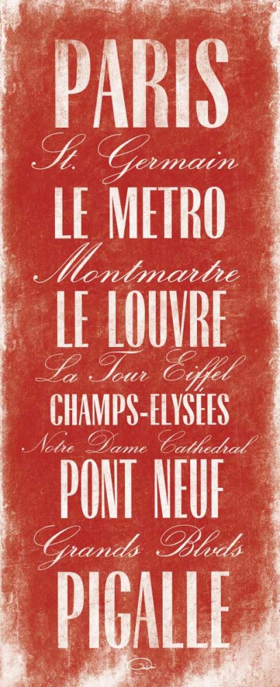 Paris B2 art print by OnRei for $57.95 CAD