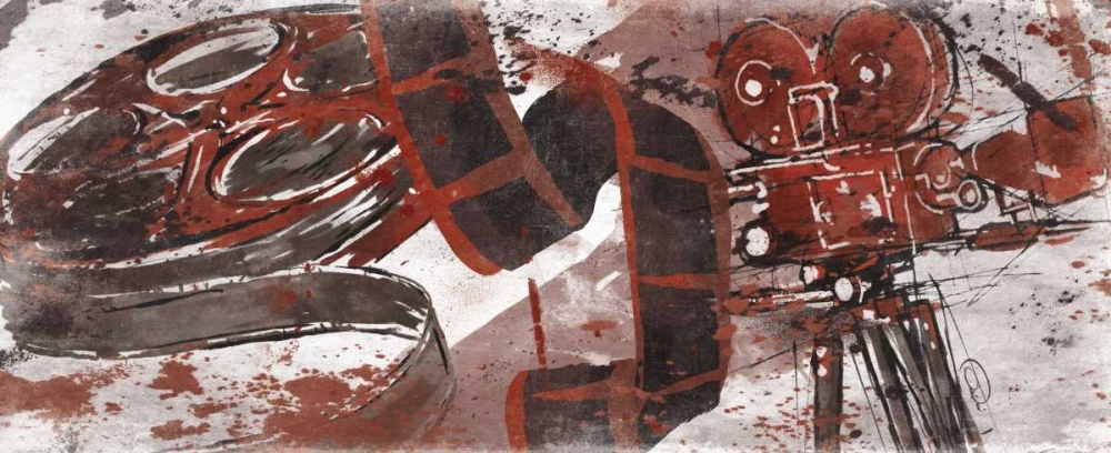 Be Cinema Red art print by OnRei for $57.95 CAD