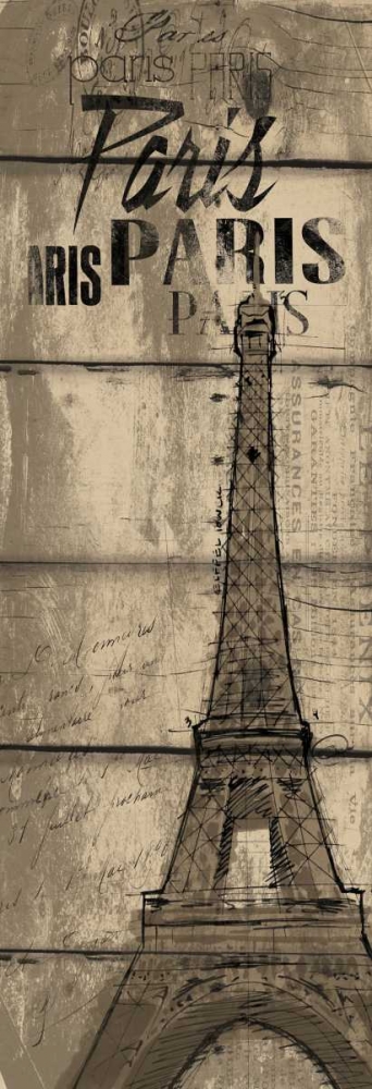 Wood Paris art print by OnRei for $57.95 CAD