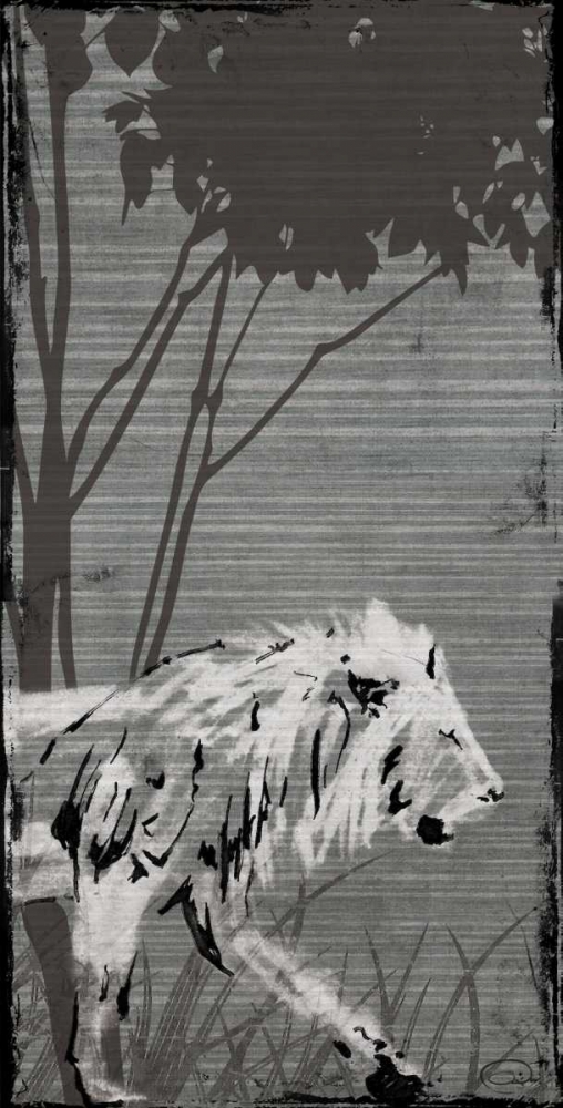 Grey Lion art print by OnRei for $57.95 CAD