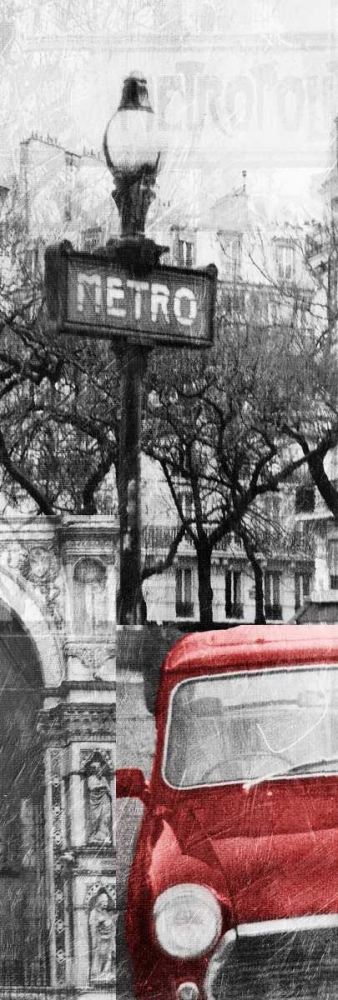 Paris Collage Mate art print by OnRei for $57.95 CAD