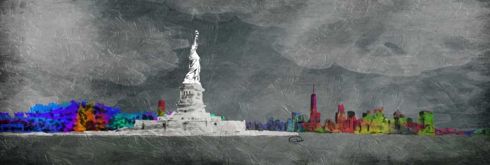 Dark New York State Of Mind art print by OnRei for $57.95 CAD