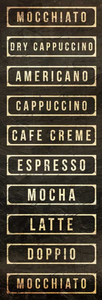 Coffee List art print by OnRei for $57.95 CAD