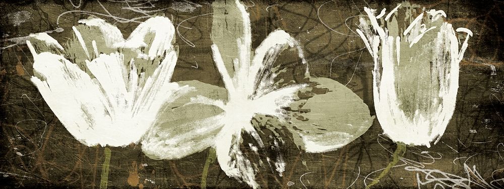 Floral Trio Amber art print by OnRei for $57.95 CAD