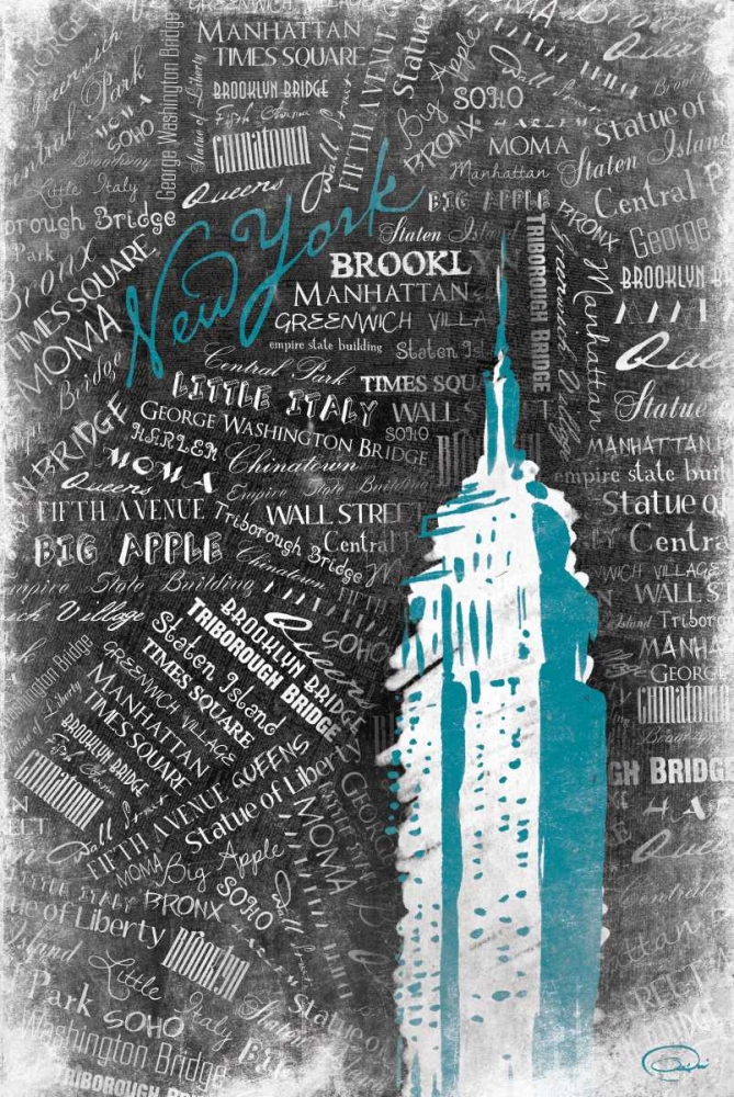 Empire Teal art print by OnRei for $57.95 CAD
