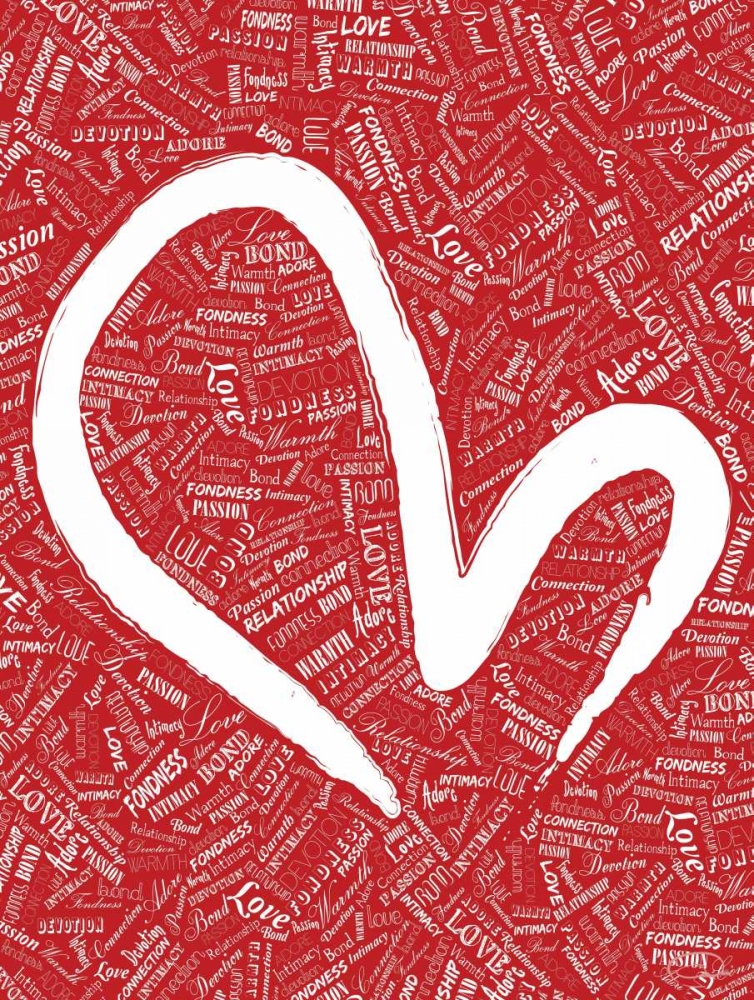 LOVE RED art print by OnRei for $57.95 CAD